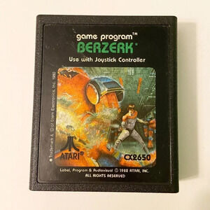 Vintage 1982 Berzerk Atari  CX2650 Game